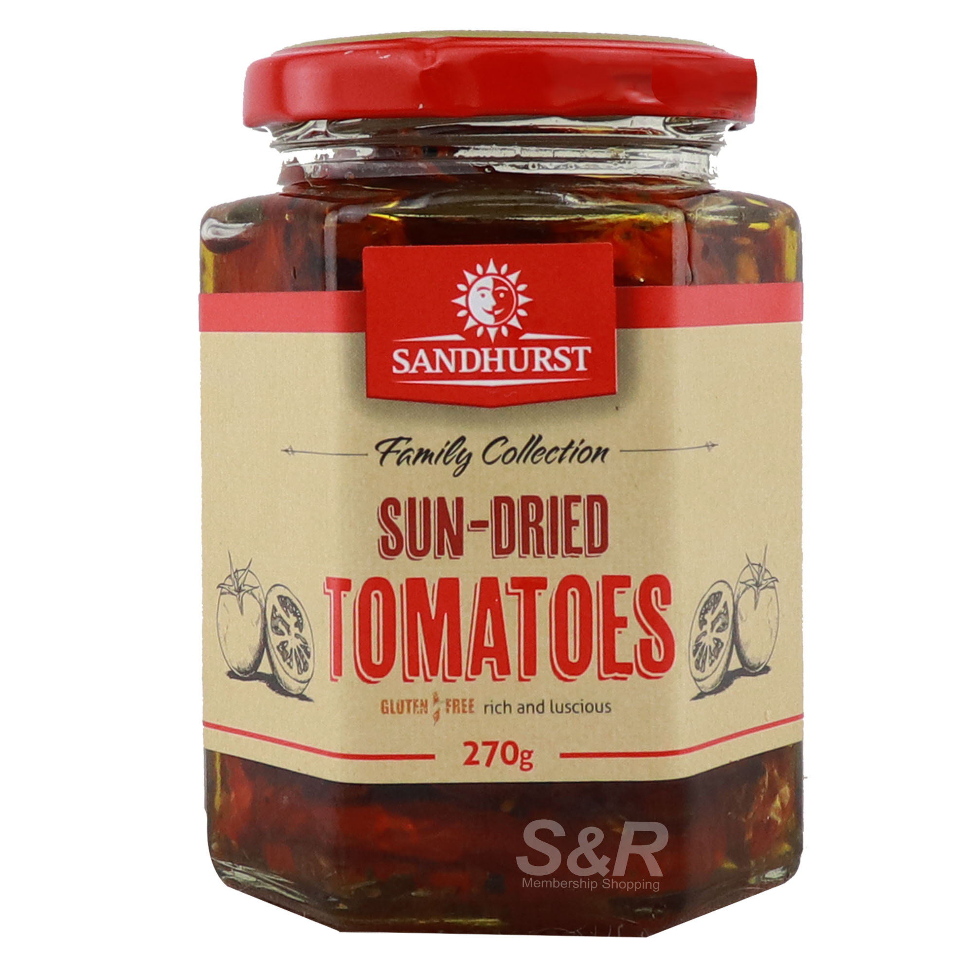 Sandhurst Family Collection Sun-Dried Tomatoes 270g Sandhurst Family Collection Sun-Dried Tomatoes 270g